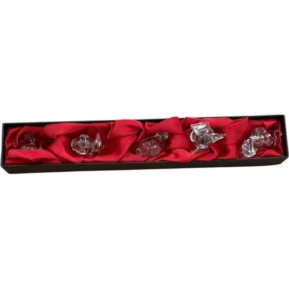 Ngwenya Glass Handcrafted Recycled Glass Miniature Animal Gift Set of 5. NEW. - Picture 5 of 16